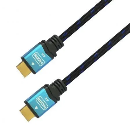 Aisens A120-0358 Cable HDMI 2.0 4K 18Gbps, Conectores Blindados Oro 24K, Compatible HDR y Audio 3D, 3 Metros, Color Negro/Azul Aisens A120-0358 Cable HDMI 2.0 4K 18Gbps, Conectores Blindados Oro 24K, Compatible HDR y Audio 3D, 3 Metros, Color Negro/Azul